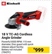Einhell 18V TC-AG Cordless Angle Grinder