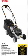 Ryobi 36V Cordless Battery Lawnmower