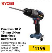 Ryobi One Plus 18V 13mm Li-Ion Brushless Driver Drill
