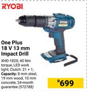 Ryobi One Plus 18V 13mm Impact Drill