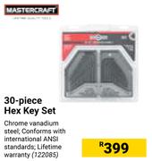 Mastercraft 30 Piece Hex Key Set