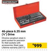 Mastercraft 46 Piece 6.35mm (1/4") Drive