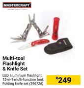 Mastercraft Multi Tool Flashlight & Knife Set