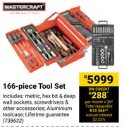 Mastercraft 166 Piece Tool Set