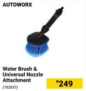 Autoworx Water Brush & Universal Nozzle Attachment