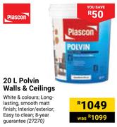 Plascon Polvin Walls & Ceilings-20L