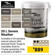 Fired Earth Severe Weather-20L