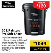 Fired Earth Painters Pro Soft Sheen-20L