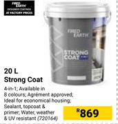 Fired Earth Strong Coat-20L