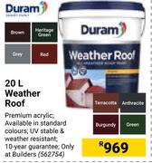 Duram Weather Roof-20L