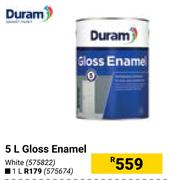 Duram Gloss Enamel White-5L 