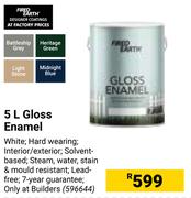Fired Earth Gloss Enamel-5L