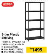 Keter 4 Tier Plastic Shelving