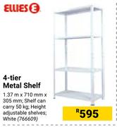 Ellies 4 Tier Metal Shelf