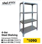 Shelfmate 4 Tier Steel Shelving Galvanised