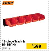 Grip 18 Piece Track & Bin DIY Kit