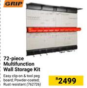 Grip 72 Piece Multifunction Wall Storage Kit