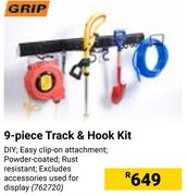 Grip 9 Piece Track & Hook Kit