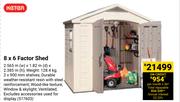 Keter 8 x 6 Factor Shed