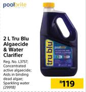 Pool Brite 2L Tru Blu Algaecide & Water Clarifier