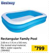 Bestway Rectangular Family Pool-2.69 x 1.75 x 510mm
