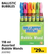 Ballistic Bubbles 118ml Assorted Bubble Wands-Each
