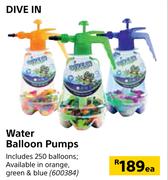 Dive In Water Balloon Pumps-Each