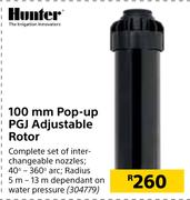 Hunter 100mm Pop Up PGJ Adjustable Rotor