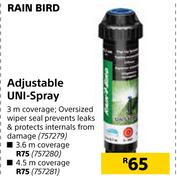 Rain Bird Adjustable UNI Spray 4.5m Coverage