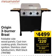 Megamaster Origin 3 Burner Braai