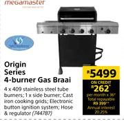 Megamaster Origin Series 4 Burner Gas Braai