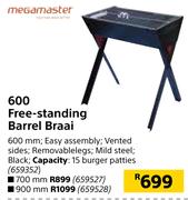 Megamaster 600 Free Standing Barrel Braai 700mm