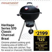 Megamaster Heritage Series 570 Classic Charcoal Braai