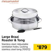 Megamaster Large Braai Roaster & Tong