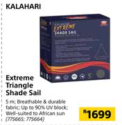 Kalahari Extreme Triangle Shade Sail 5m