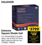 Kalahari Extreme Square Shade Sail 5m