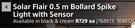 Solar Flair 0.5m Bollard Spike Light With Sensor-Each