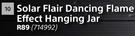 Solar Flair Dancing Flame Effect Hanging Jar