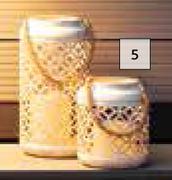 DH LED Metal Cut Off Candle (Large Lantern)