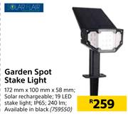 Solar Flair Garden Spot Stake Light-172mm x 100mm x 58mm