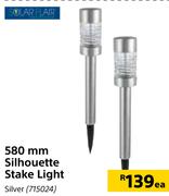 Solar Flair 580mm Silhouette Stake Silver Light-Each