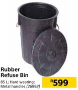 85L Rubber Refuse Bin