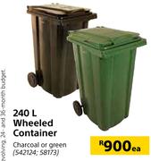 240L Wheeled Container-Each