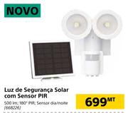 Novo Luz de Seguranca Solar com Sensor PIR