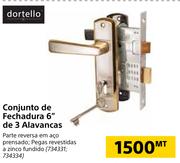 dortello Conjunto de Fechadura 6" de 3 Alavancas