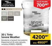 Fired Earth Tinta Severe Weather-20Ltr