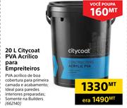Citycoat PVA Acrilico para Empreiteiors-20Ltr