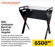 Megamaster 900 Grelhador Barril de Carvao Vegetal