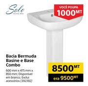 Solo Bacia Bermuda basine e base combo
