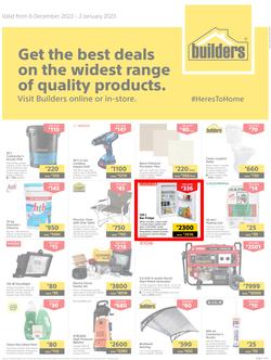 Builders Botswana : Get The Best Deals On The Widest Range Of Quality Products (06 December - 02 January 2023), page 1